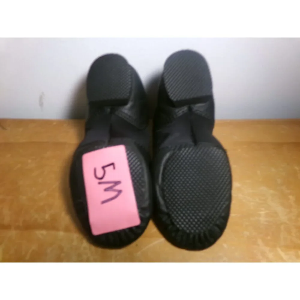 Pre-Owned Dance Jazz Shoes Leo's 5M Adult Slip On Leather Split Sole